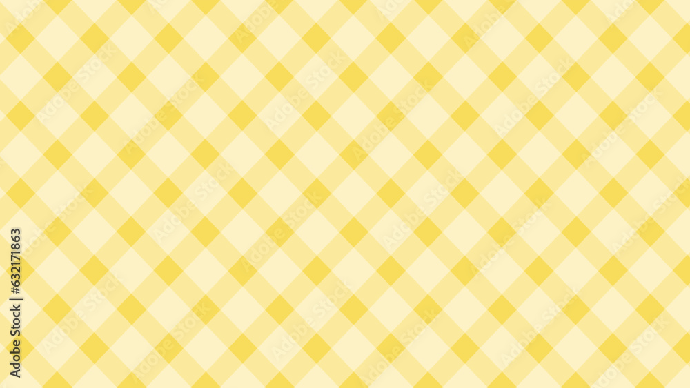 Sticker diagonal white checkered in the yellow background