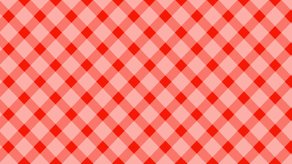 Diagonal white checkered in the red background	