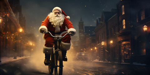 Merry Bicycle Christmas: Santa's City Road Gift Ride