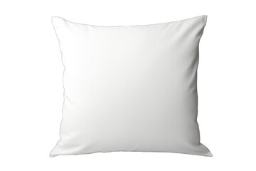 Fototapeta na wymiar Blank white pillow case design mockup, isolated on transparent background, generative AI