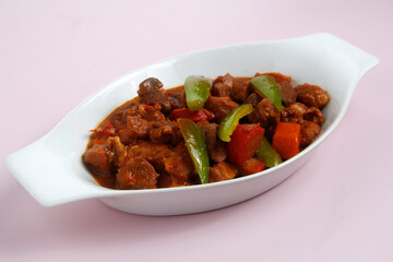 Freshly cooked Filipino called Pork Menudo