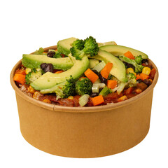 Nutritious & delicious brown rice bowl with vibrant, fresh vegetables. A wholesome blend of flavors & textures for a nourishing and satisfying meal