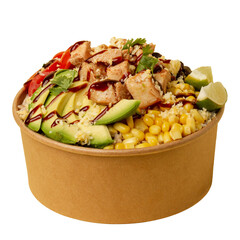 Nutritious & delicious brown rice bowl with vibrant, fresh vegetables. A wholesome blend of flavors & textures for a nourishing and satisfying meal