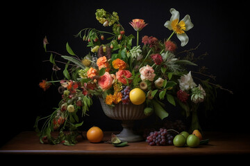 still life with eggs and flowers © jowel