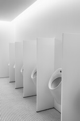 wall-hang urinal in a washing room