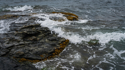 water flowing into the water