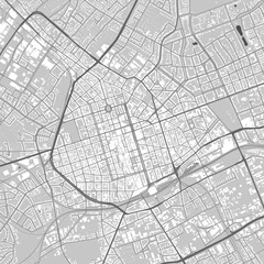 Krefeld map with buildings