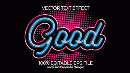 Good editable text effect style, EPS editable text effect