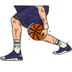 basketball player silhouette vector