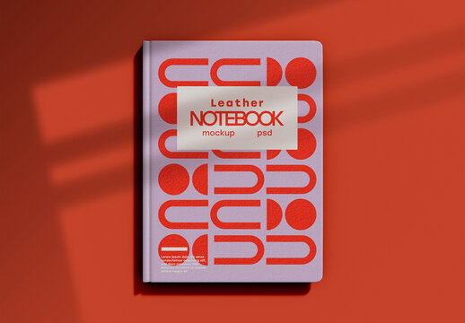 Leather Notebook Mockup