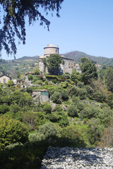 Fototapeta premium The panorama of seaside in Portofino, Italy