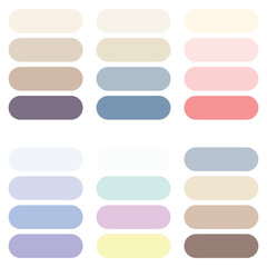 Color palette. Color shades. Trend colors. Vector illustration