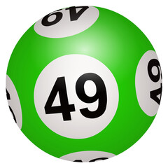 Boule de loto n° 49 en PNG
