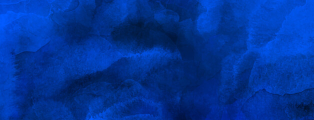 Blue vector watercolor art background for cover, cards, flyers, poster, wallpaper. Christmas illustration for design. Hand drawn painted abstract backdrop. Happy New Year! Empty blank.