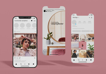 Social Media Story Layouts Mockup
