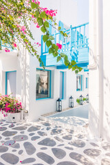 Beautiful architecture with santorini and greece style