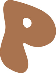 P Letters Retro Wavy Text Alphabet Groovy Font