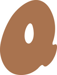 Q Letters Retro Wavy Text Alphabet Groovy Font