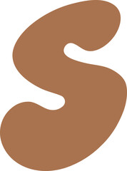 S Letters Retro Wavy Text Alphabet Groovy Font