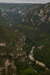 Fototapeta na wymiar Panoramic view of the Gorges du Tarn. France