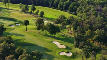 Aerial video of a Golf Course