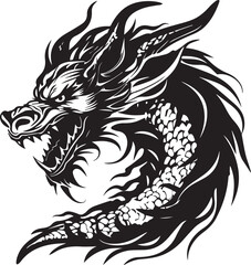 Dragon Snake Fire Head Monster