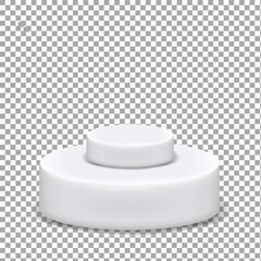 3d white display podium gray minimal product