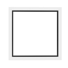 Photo frame empty isolated on white transparent background