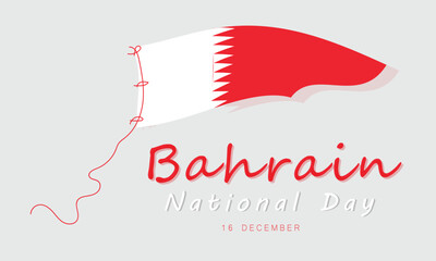 Independence Day Bahrain. background, banner, card, poster, template. Vector illustration.