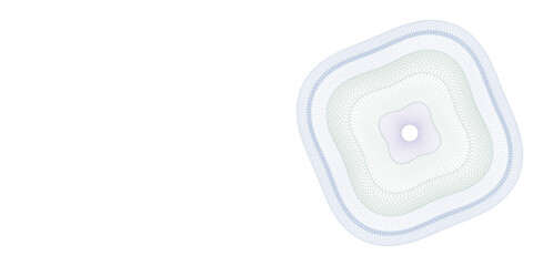 Watermark. Guilloche rosette element. Digital watermark for Security Papers. It can be used as a protective layer for certificate, voucher, banknote, play money design, currency, note, check, ticket,