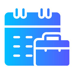 Obraz premium calendar gradient icon
