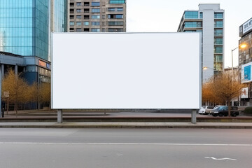 Obraz premium Blank Billboard in City