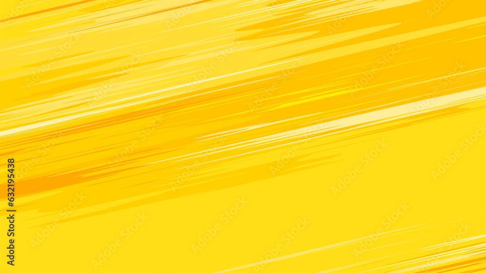 Poster yellow abstract background with speed moving style in concept art.