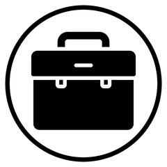 suitcase glyph icon
