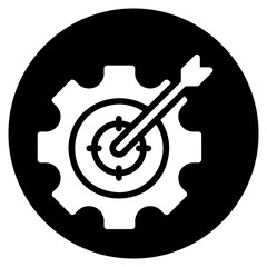 goal glyph icon