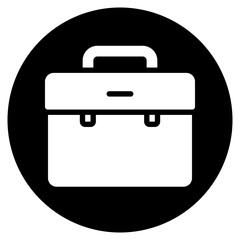 suitcase glyph icon