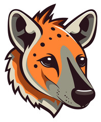 Fototapeta na wymiar Hyena icon isolated on vector transparent background