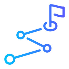 business plan gradient icon