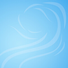 Simple spiral stripes background with copy space. Sky with wind, freshness concept, Stock vector illustartion in flat, retro, pop art style.