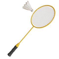 badminton shuttlecock 3d render,sports equipment
