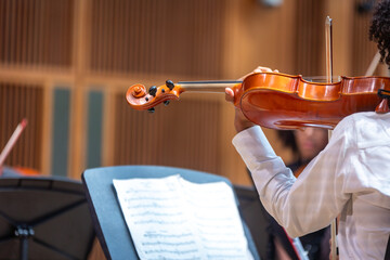 musician playing violin