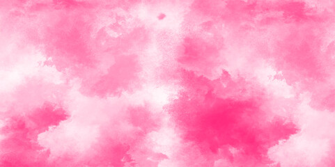 Beautiful abstract color pink texture background on white surface granite, orange and pink cloud sky on art graphics, pink background. Abstract painted watercolor background on paper texture.