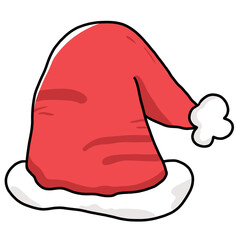 Christmas hat hand drawn element