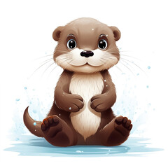 Fototapeta premium otter animal mammal wildlife