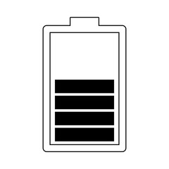 charger isolated on white background, battery Icon