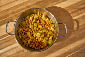 chickpeas dish in a pot