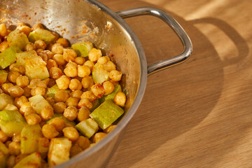 chickpeas dish in a pot
