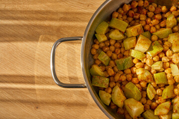 chickpeas dish in a pot