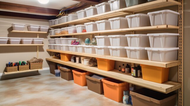 Optimize Your Basement Space with These Storage and Organization Tips, Generative AI