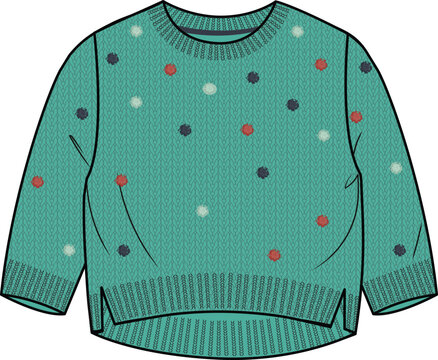 recommend clip art: KIDS AND BABY WEAR CARDIGAN SWEATER WITH POLKA DOTS VECTOR ILLUSTRATION